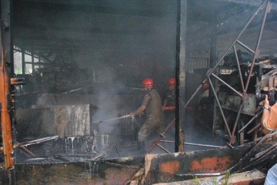 Major fire broke out at Bordowali Major fire broke out at Bordowali
